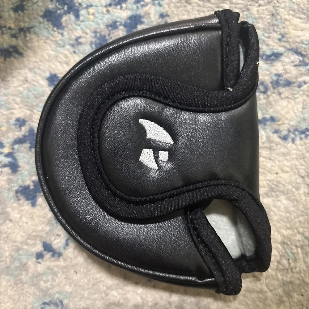 Pinemeadow PGX Mallet Putter HeadCover Rounded Putter Cover Black Left Handed